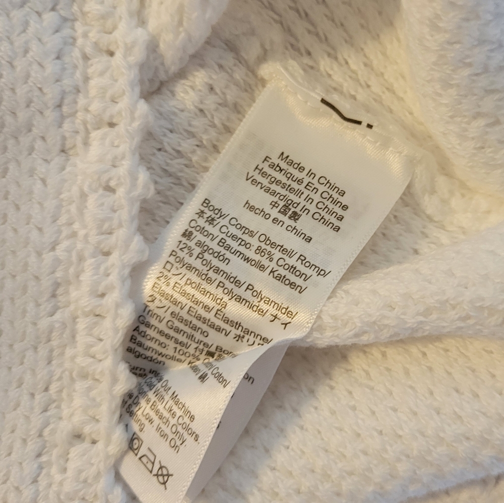 J.Crew Short Sleeve Sweater Lady Jacket - white - Picture 9 of 10
